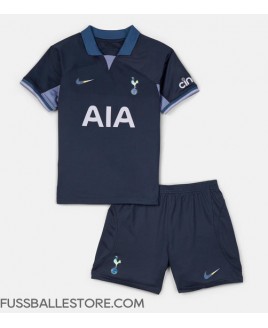 Günstige Tottenham Hotspur Auswärts Trikotsatzt Kinder 2023-24 Kurzarm (+ Kurze Hosen)